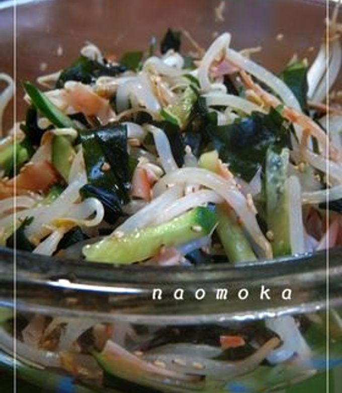 さっぱり!もやしとわかめの酢の物-レシピのメイン写真