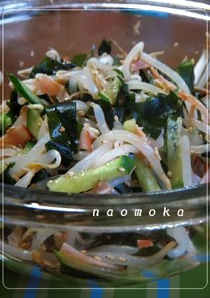 さっぱり！もやしとわかめの酢の物-レシピのメイン写真