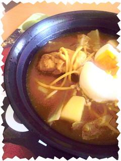 簡単カレースープスパ(温タマのせ)-レシピのメイン写真