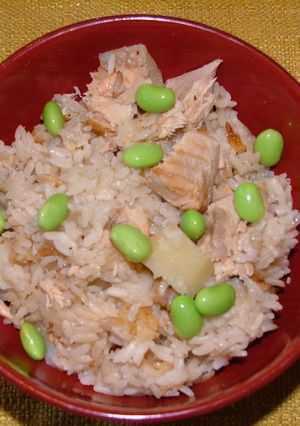アメリカ　秋鮭とじゃがいもの混ぜご飯-レシピのメイン写真