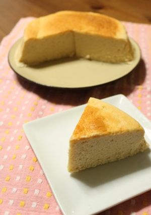 しゅわっとスフレチーズケーキ-レシピのメイン写真