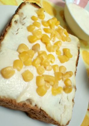 コーンマヨトースト ～マクロビ豆腐マヨ～-レシピのメイン写真
