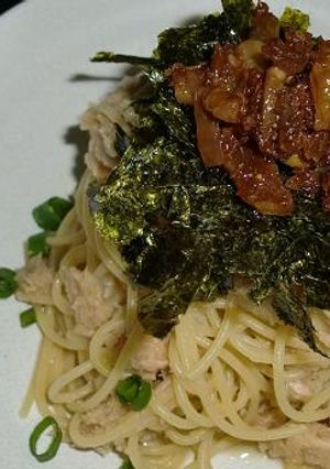 ツナとおろしのゴマぽんパスタ-レシピのメイン写真