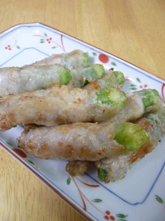 豚肉巻きのオクラの天ぷら-レシピのメイン写真