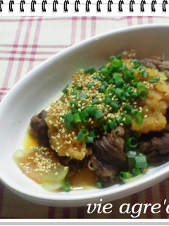 ダンナさんイチおし!牛肉おろしソースがけ-レシピのメイン写真