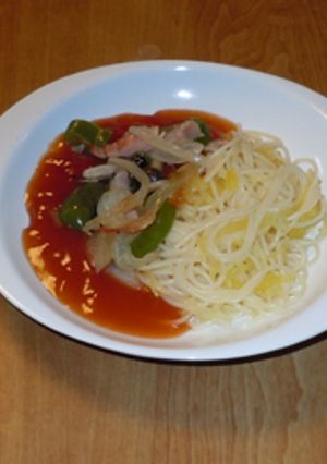 そうめん南瓜　名古屋風あんかけスパ-レシピのメイン写真