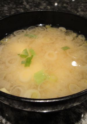 卵豆腐☆の味噌汁♪卵豆腐のつるつるが美味-レシピのメイン写真