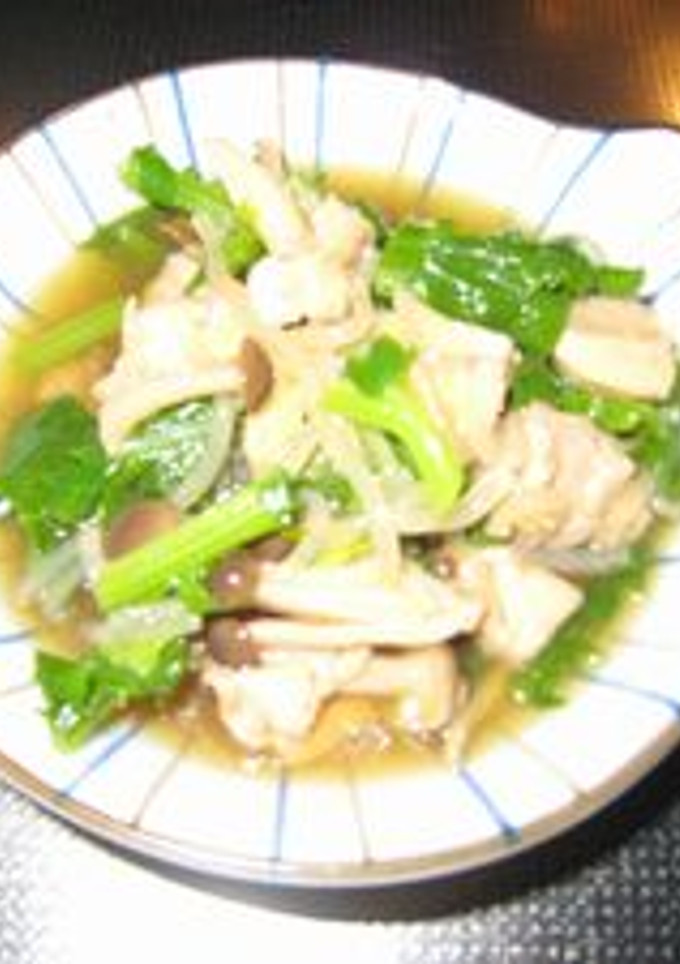 わさび・からし菜の煮浸し-レシピのメイン写真