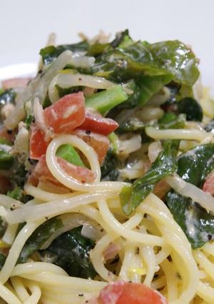 ワカメとシーチキンの冷製パスタ-レシピのメイン写真
