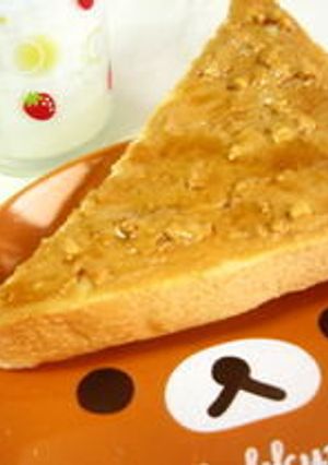ピーナツハニ～バターのトースト♡-レシピのメイン写真