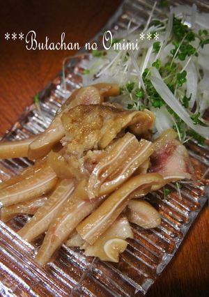お肌に美味しい豚耳料理-レシピのメイン写真