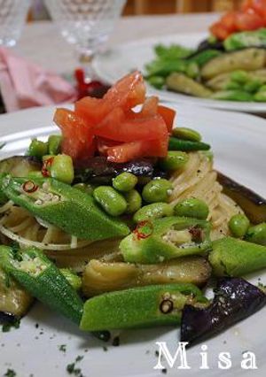夏野菜のオイルパスタ-レシピのメイン写真
