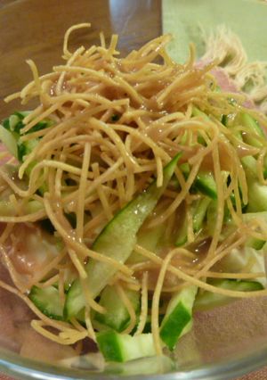 お豆腐パリ麺サラダ-レシピのメイン写真