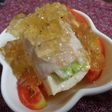 豆腐の肉巻コンソメの黄金彩り