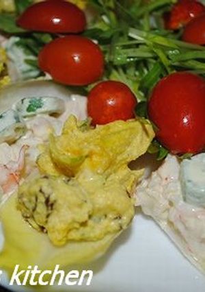 海老とおくらのわさびマヨ和え-レシピのメイン写真