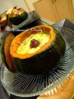 丸ごとカボチャの肉味噌グラタン-レシピのメイン写真