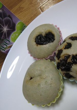 ぶどうジュースで蒸しパン☆-レシピのメイン写真