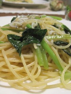 しらすと小松菜のペペロンチーノ-レシピのメイン写真