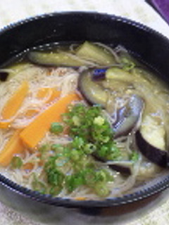 手抜き☆なすにゅうめん☆-レシピのメイン写真