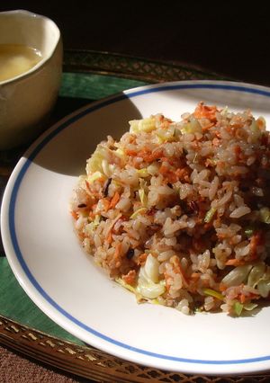 茶漬けの素で作る　鮭チャーハン-レシピのメイン写真