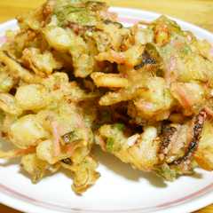 รูปของ たこ焼きの味がする!?　かき揚げです♪