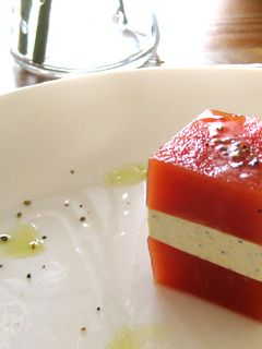 ☆★トマトゼリーとクリチのテリーヌ風☆-レシピのメイン写真