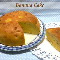 รูปของ 炊飯器で♪どっしり!!バナナケーキ
