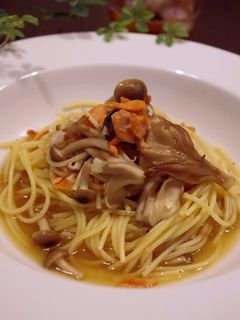 鮭ときのこの和風スープパスタ-レシピのメイン写真