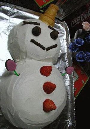 ★雪だるまケーキ★-レシピのメイン写真