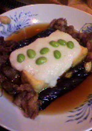 豆腐と豚肉となすの揚げ出しとろろ-レシピのメイン写真