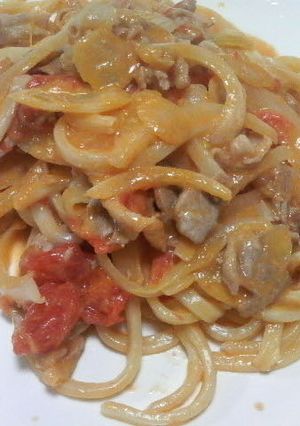 トマトうどん-レシピのメイン写真