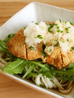おろし豚カツ冷やしうどん-レシピのメイン写真