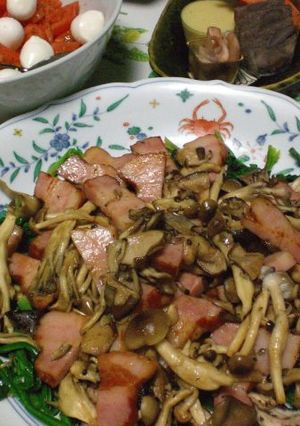 キノコとほうれん草のサラダ仕立て♪-レシピのメイン写真