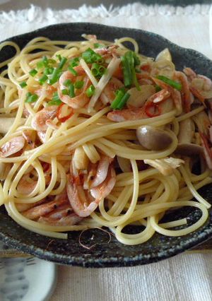 サクラエビの和風パスタ-レシピのメイン写真
