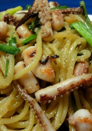 イカ明太子やきそば～にんにく醤油de～♪-レシピのメイン写真