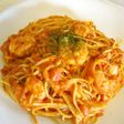 *海老のトマトクリームパスタソース*