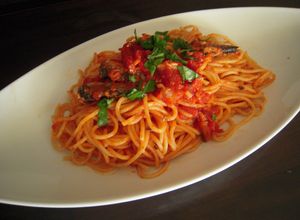 ■□オイルサーディン*トマトのパスタ□■-レシピのメイン写真