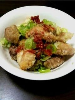鮭の白子の立田揚げ☆梅ネギぽんず。-レシピのメイン写真