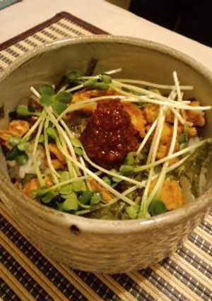☆のせるだけで美味しいかいわれ肉味噌丼☆-レシピのメイン写真