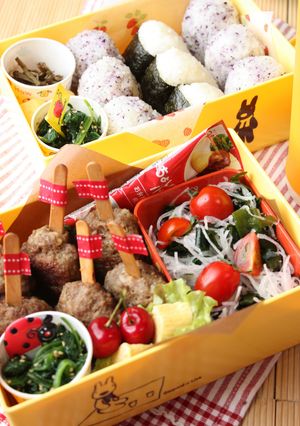 棒付きハンバーグ♪　運動会のお弁当に♪-レシピのメイン写真