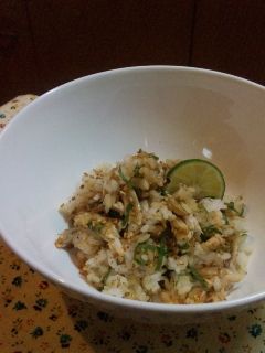 酢橘でさっぱり!秋刀魚のまぜご飯-レシピのメイン写真