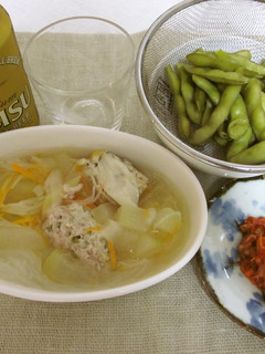冬瓜と春雨と鶏団子のスープ-レシピのメイン写真