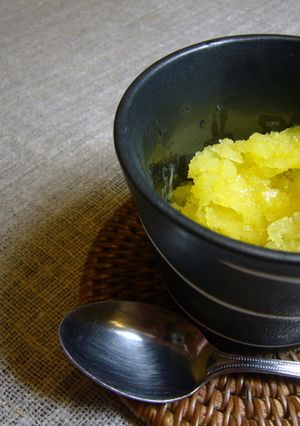 梅酒がけオレンジシャーベット-レシピのメイン写真