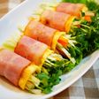 ✿生野菜のベーコンエッグ巻き✿
