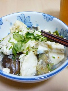 簡単ヘルシー♪茄子と豆腐の味噌炒め-レシピのメイン写真