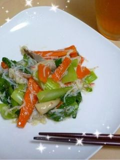 もう1品!チンゲン菜とカニカマの塩炒め-レシピのメイン写真