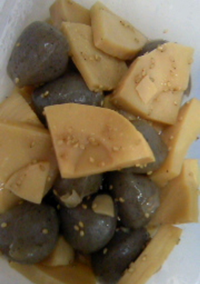こんにゃくとタケノコの煮物-レシピのメイン写真