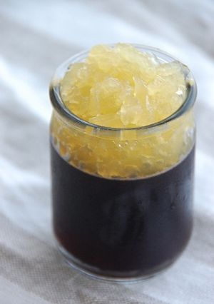 黒ビール？！ぶどうとパインの2色ゼリー☆-レシピのメイン写真