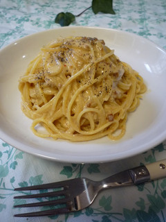 肉味噌パスタカルボ風-レシピのメイン写真