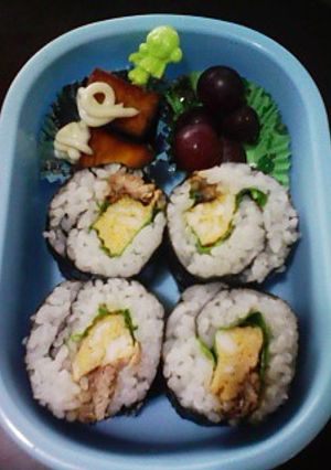 お弁当にどうぞ！さんまのかば焼き巻き♪-レシピのメイン写真